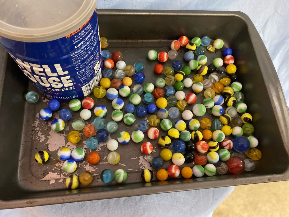 Old Glass Marbles w/2 Shooters