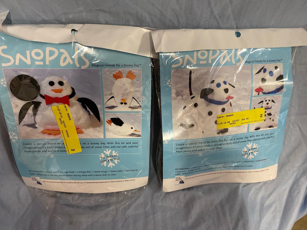 (2) Snow Pal Sets