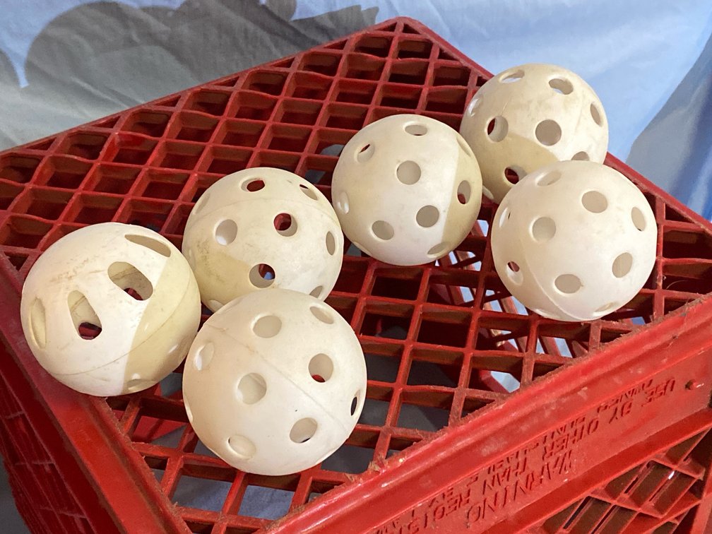(6) Baseball-Size Wiffle Balls