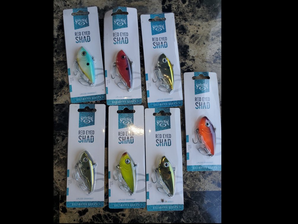 Strike King Red Eyed Shad Lot
