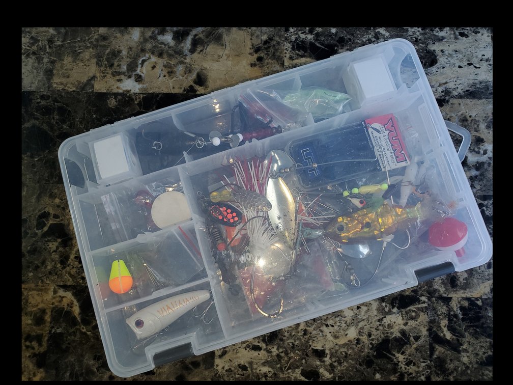 Tackle box lot