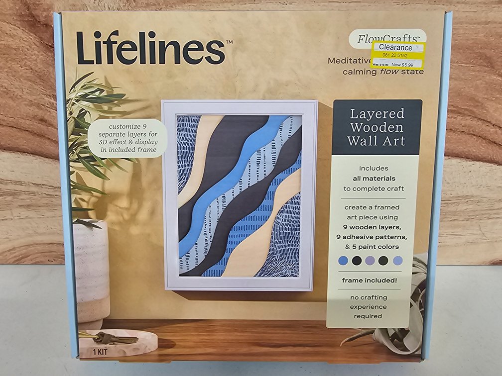 Lifelines Layered Wooden Wall Art