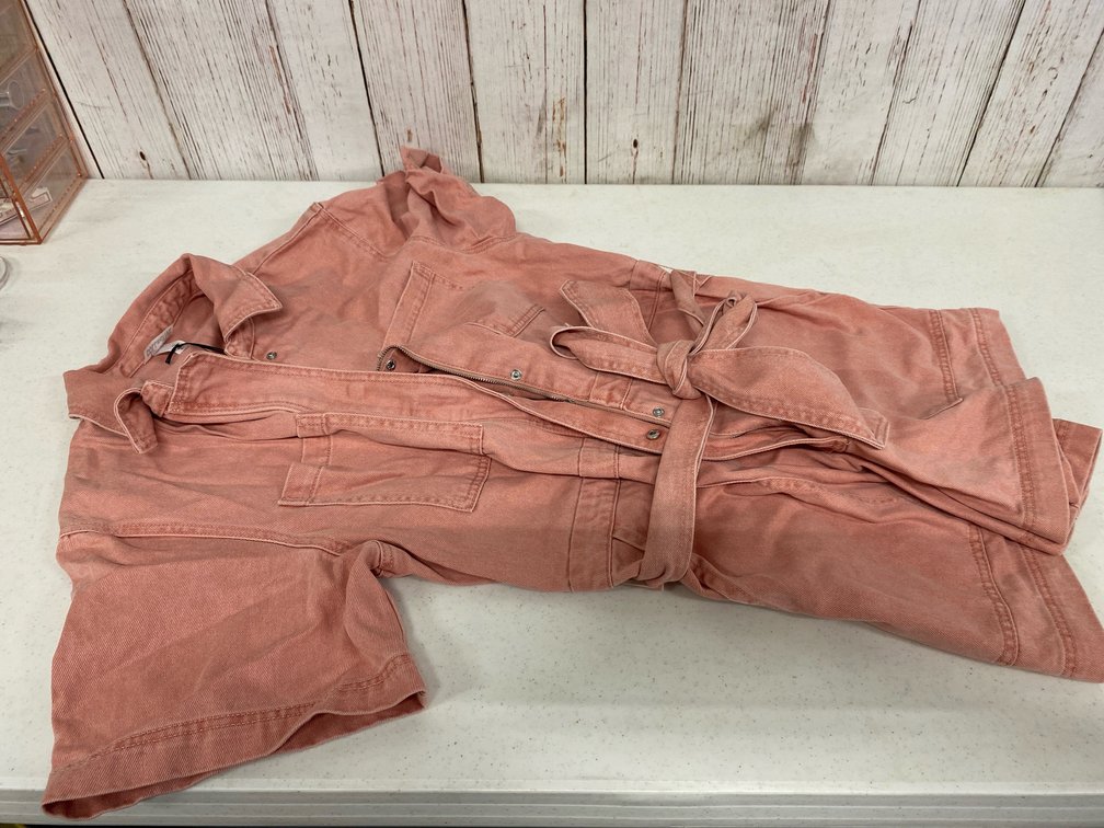 Womens XL Short Sleeve Denim Shirt