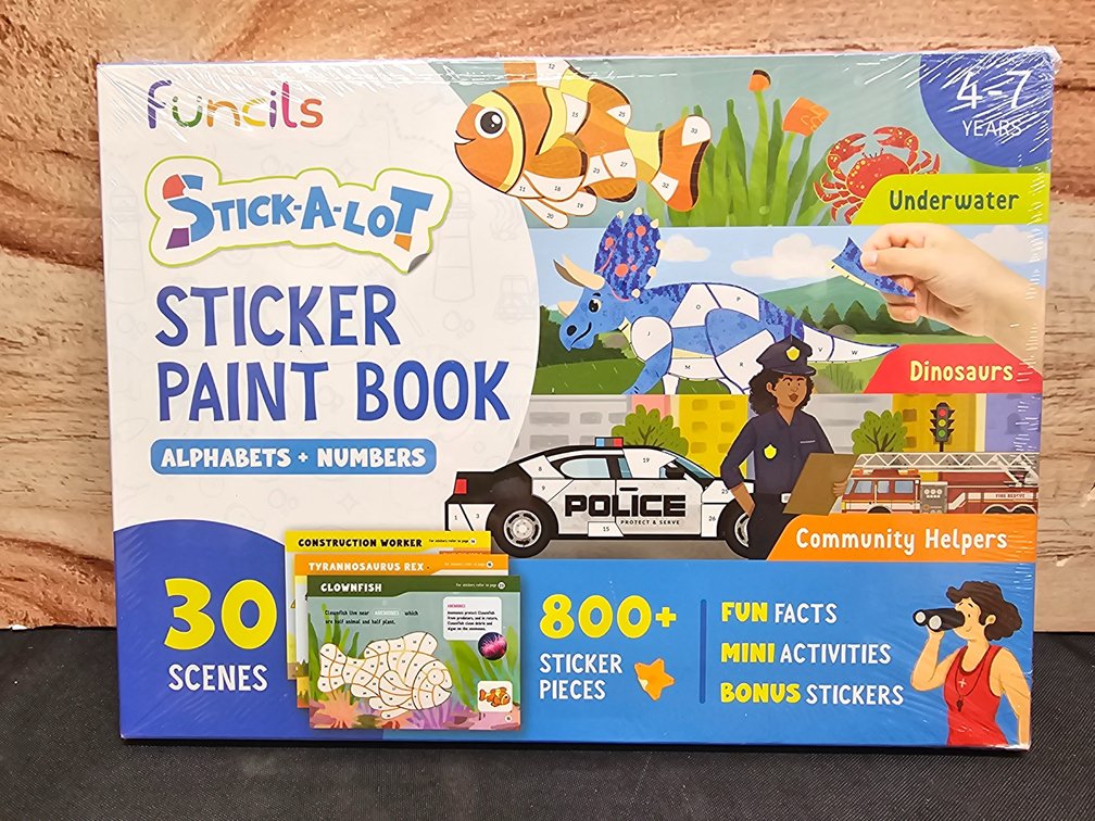 Funniest Stick A Lot Sticker Paint Book