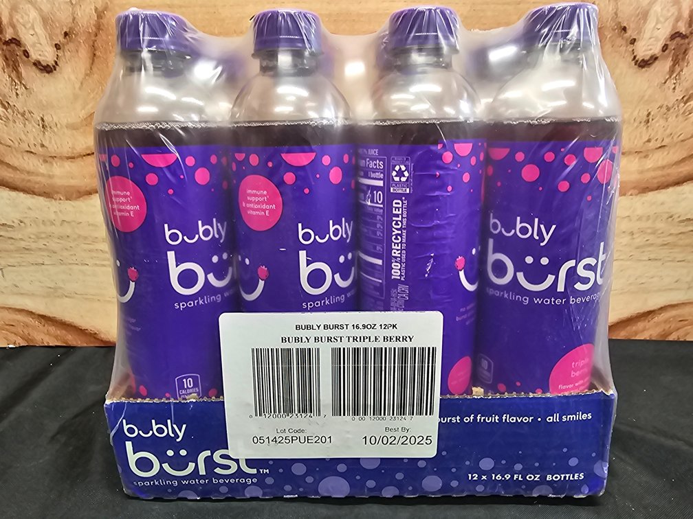Bubly Burst Triple Berry 12 x 16.9 FL OZ 