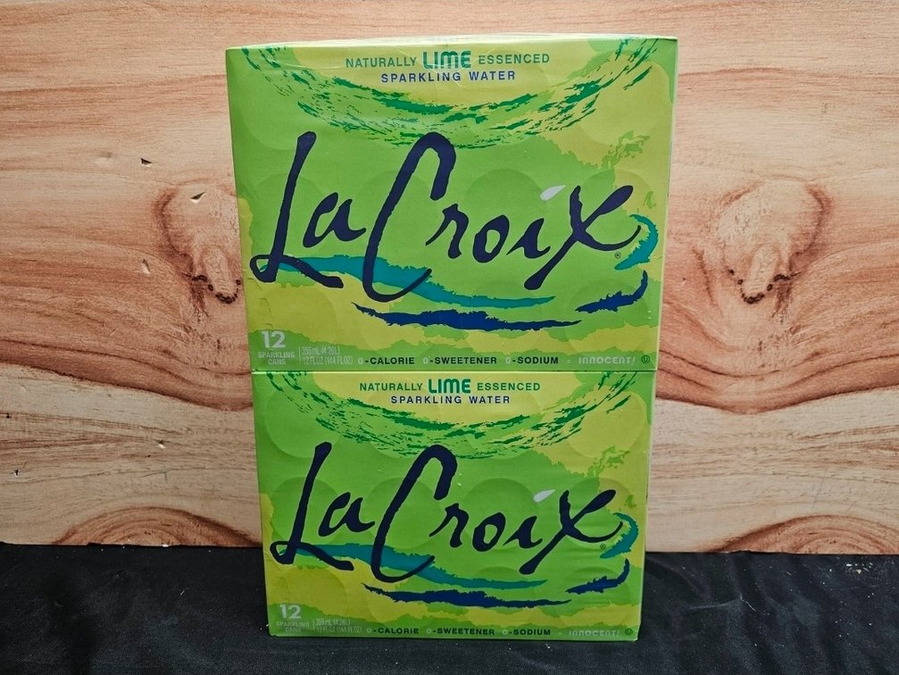 (2) 12pk La Croix Naturally Lime Essenced Sparkling Water