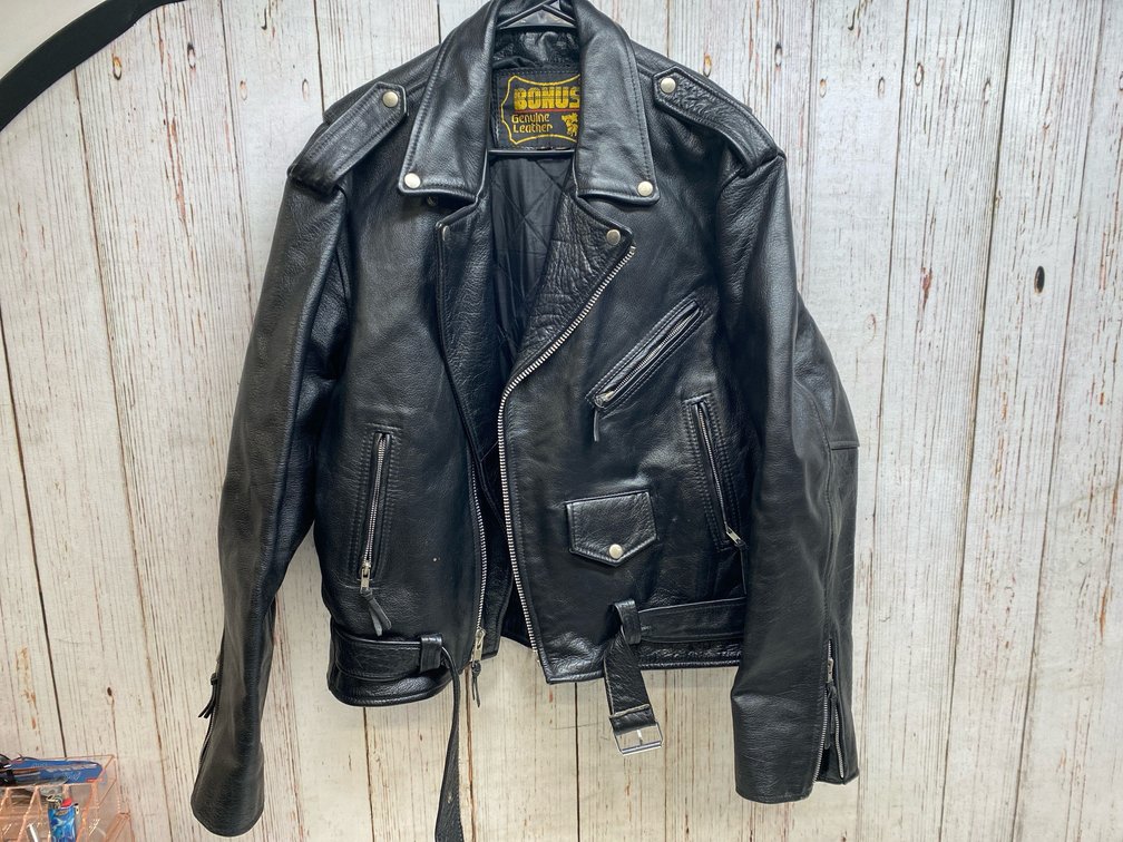Size 46 Leather Motorcycle Jacket
