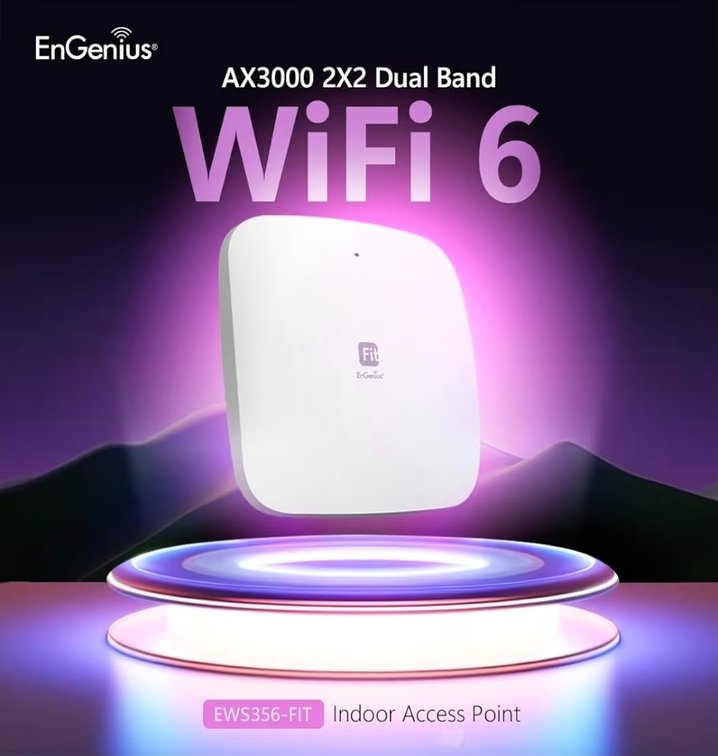 EnGenius Fit Wi-Fi 6 2x2 Dual Band Indoor Access Point 