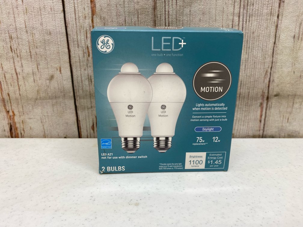 (2) LED Motion Sensor Bulbs