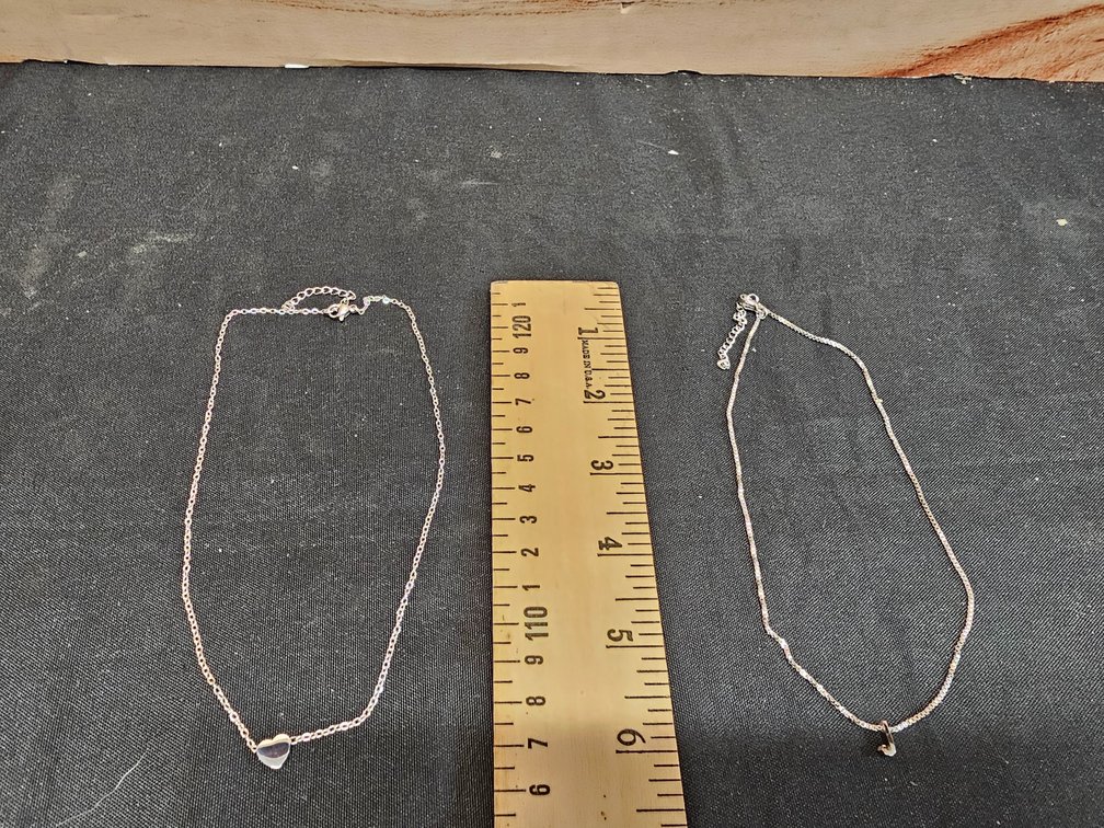 Silver Heart & J Necklace 