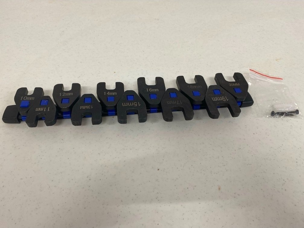 11-Piece 3/8 Drive Metric Crowfoot Set