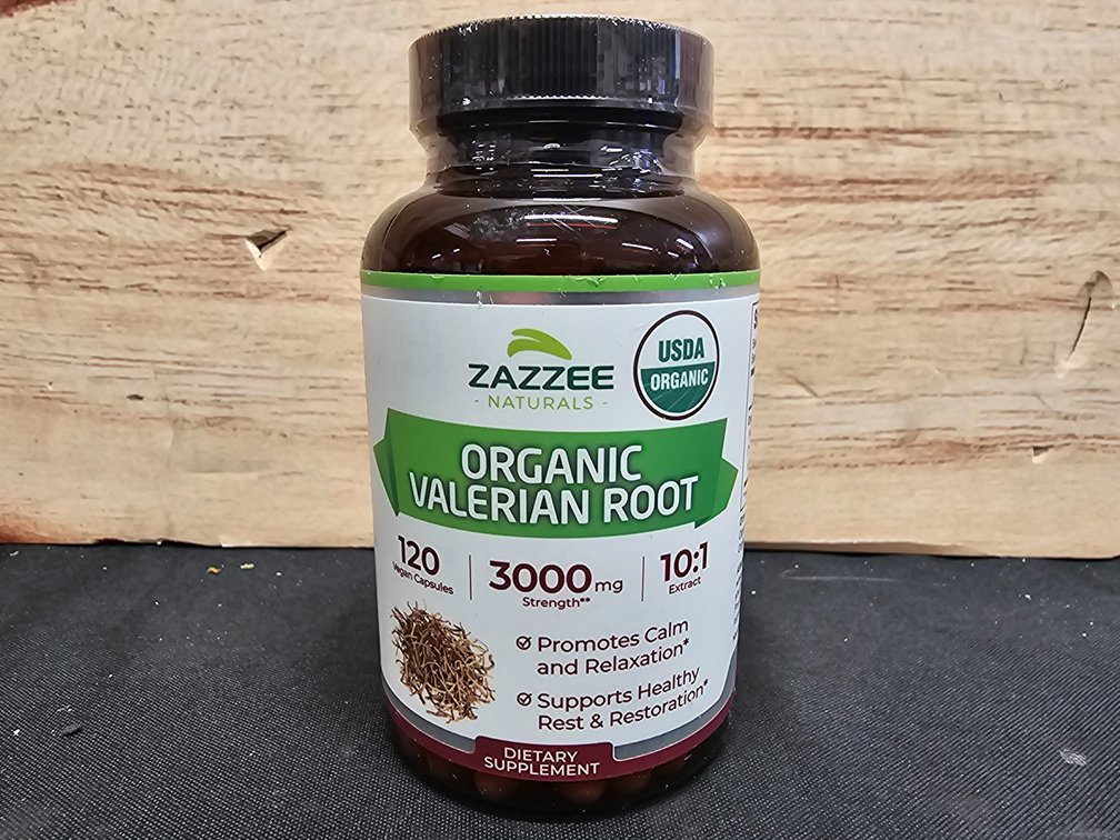 Zazzee Organic Valerian Root 120 Vegan Capsules