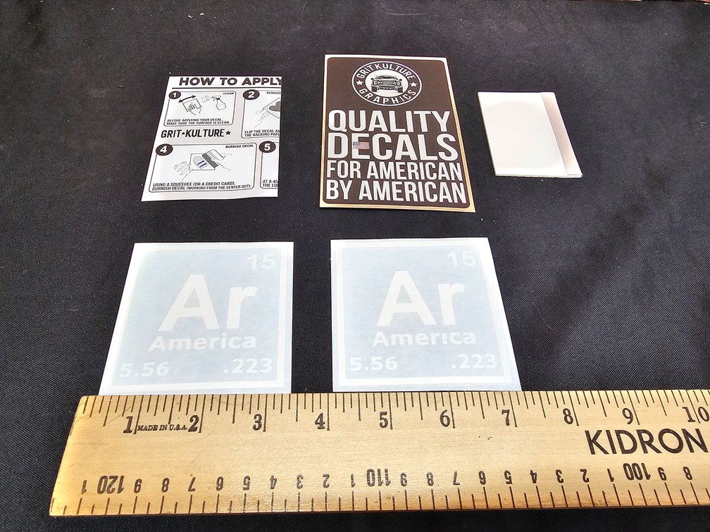 2 American Decals 