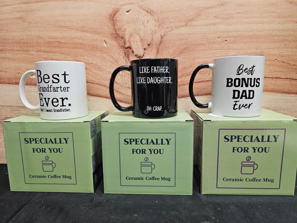 Lot of 3 Coffee Mugs 