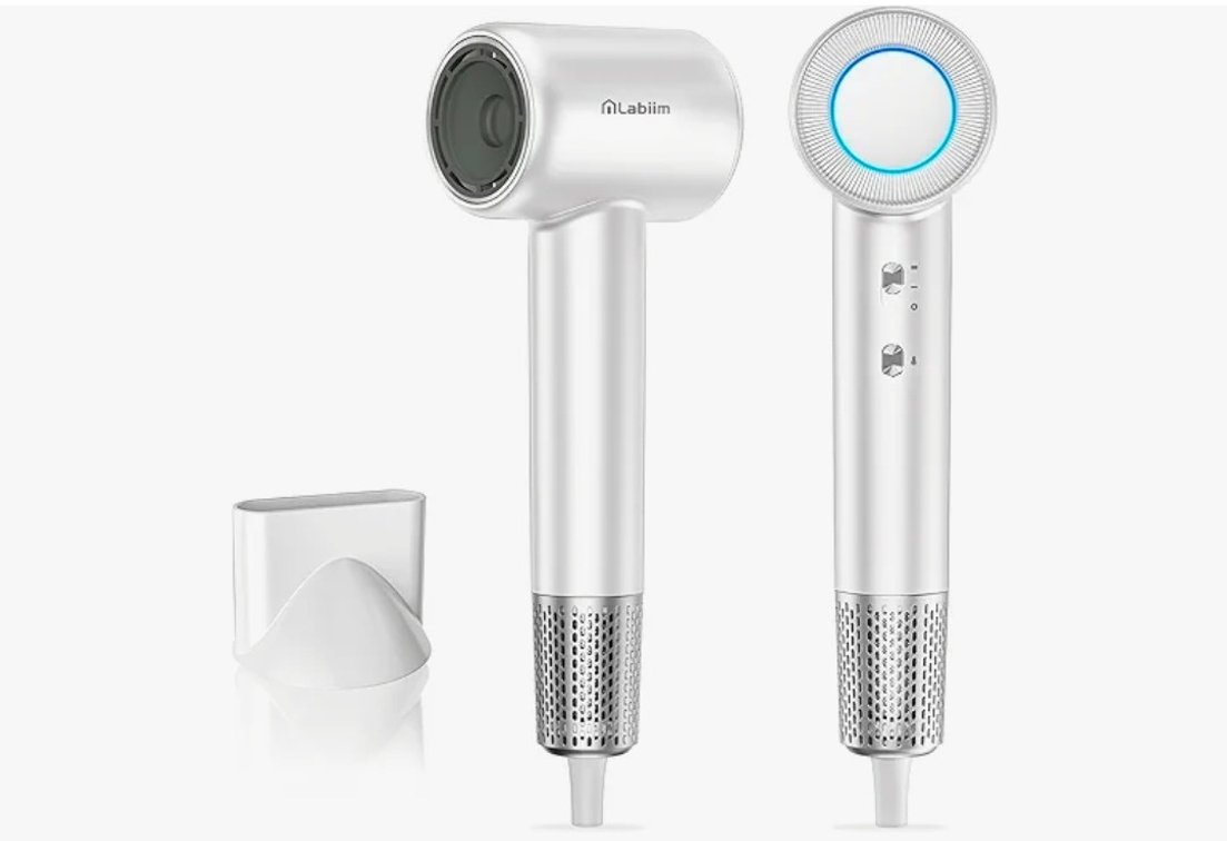 Labiim Hair Dryer, High-Speed Ionic Low Noise Blow Dryer with Brushless Motor for Fast Drying, Thermo