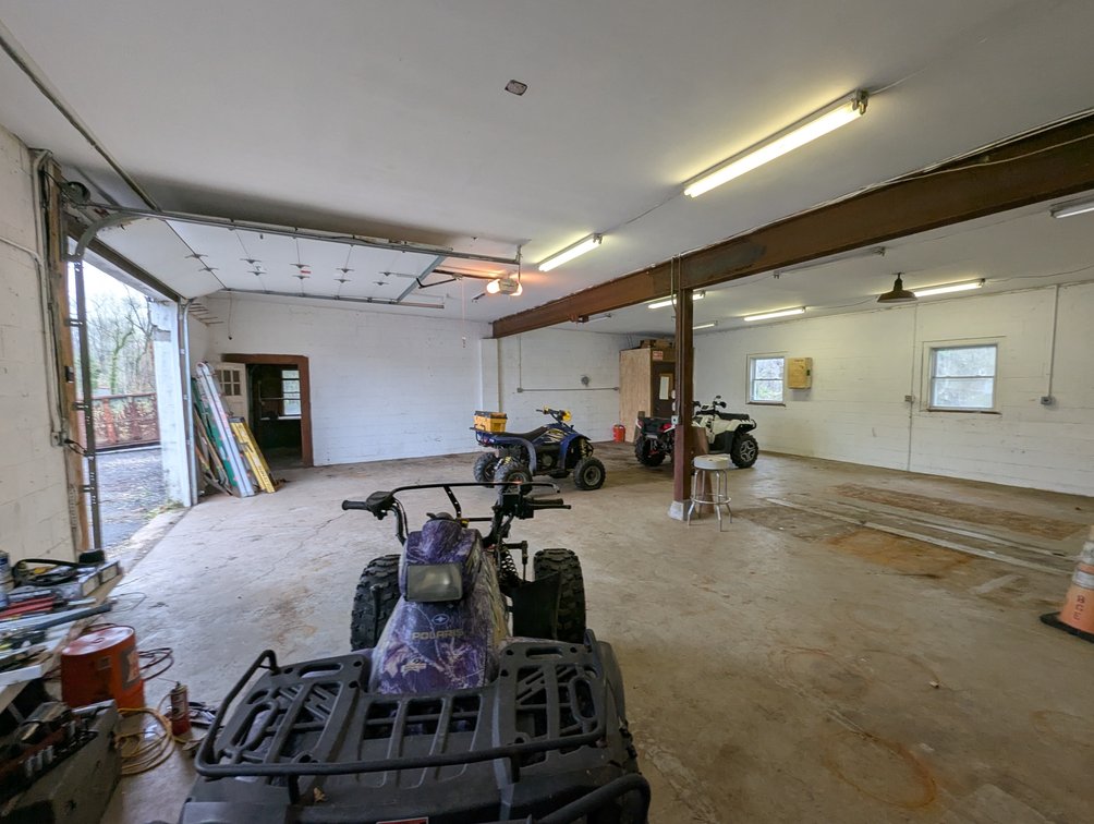 Image for 2-STORY OFFICE BLDG., 62'X40' BLOCK-FRAME SHOP, 40'X24' 3-BAY GARAGE FORMER BLEVINS HEATING & COOLING