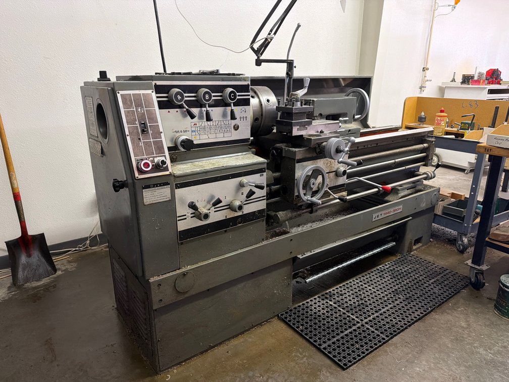 Jet 1440-3PGH metal lathe w/tooling