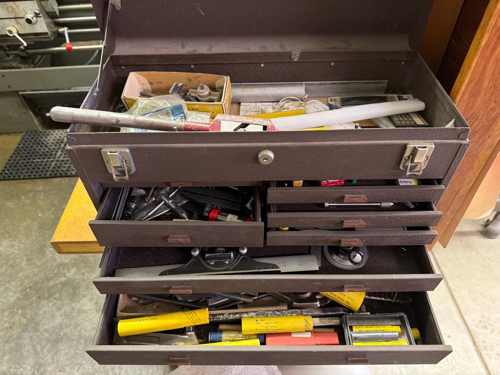 machinist tool box w/stock