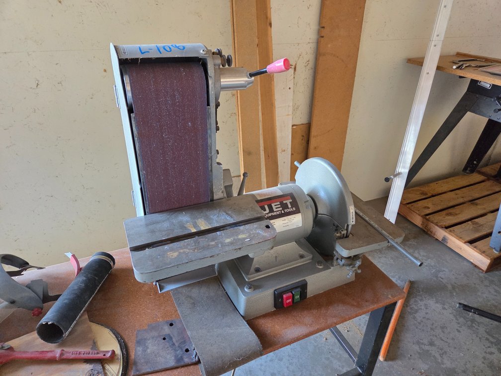 Jet belt and disc grinder
