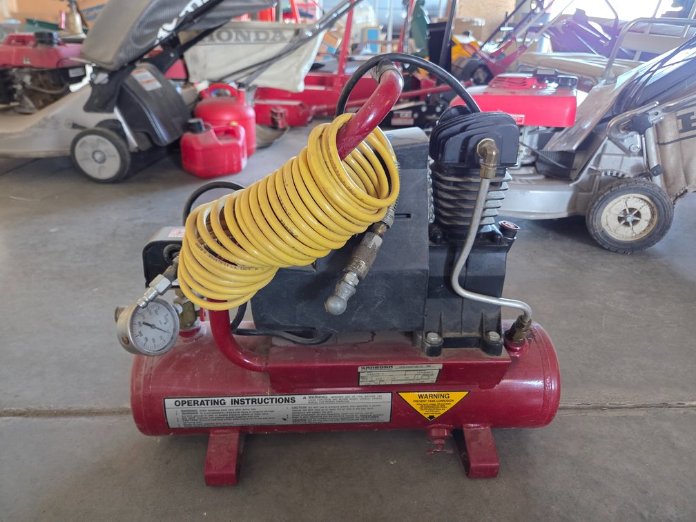 Sanborn 3/4hp portable air compressor