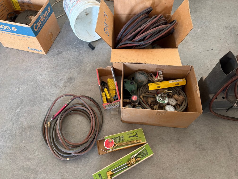 oxy acet hoses, guages, heads, tips