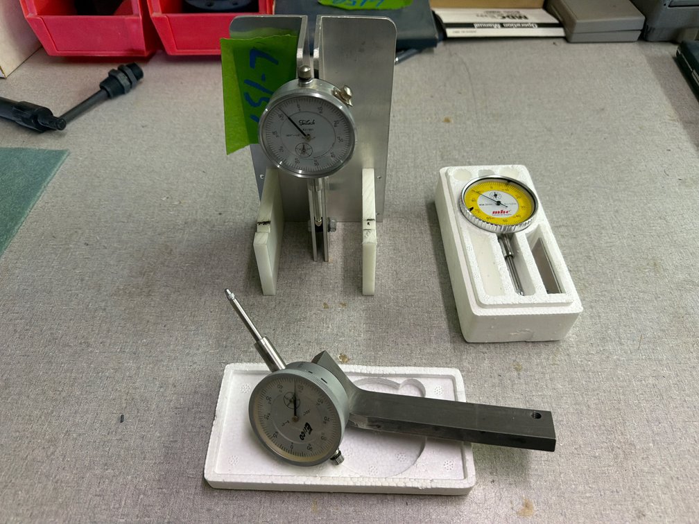 Teclok,  Enco,  MHC, dial indicators