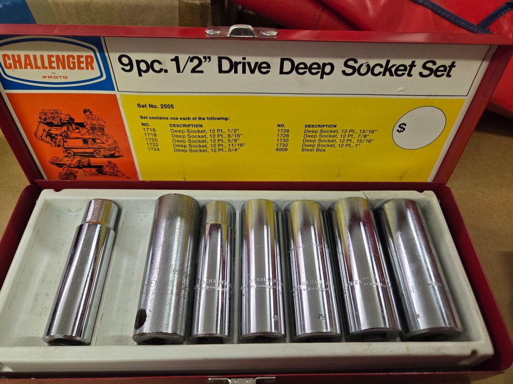 Proto ½" deep sockets sae