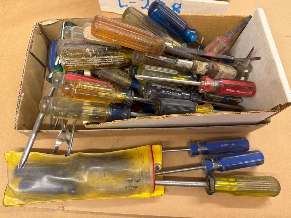 assorted screw drivers
