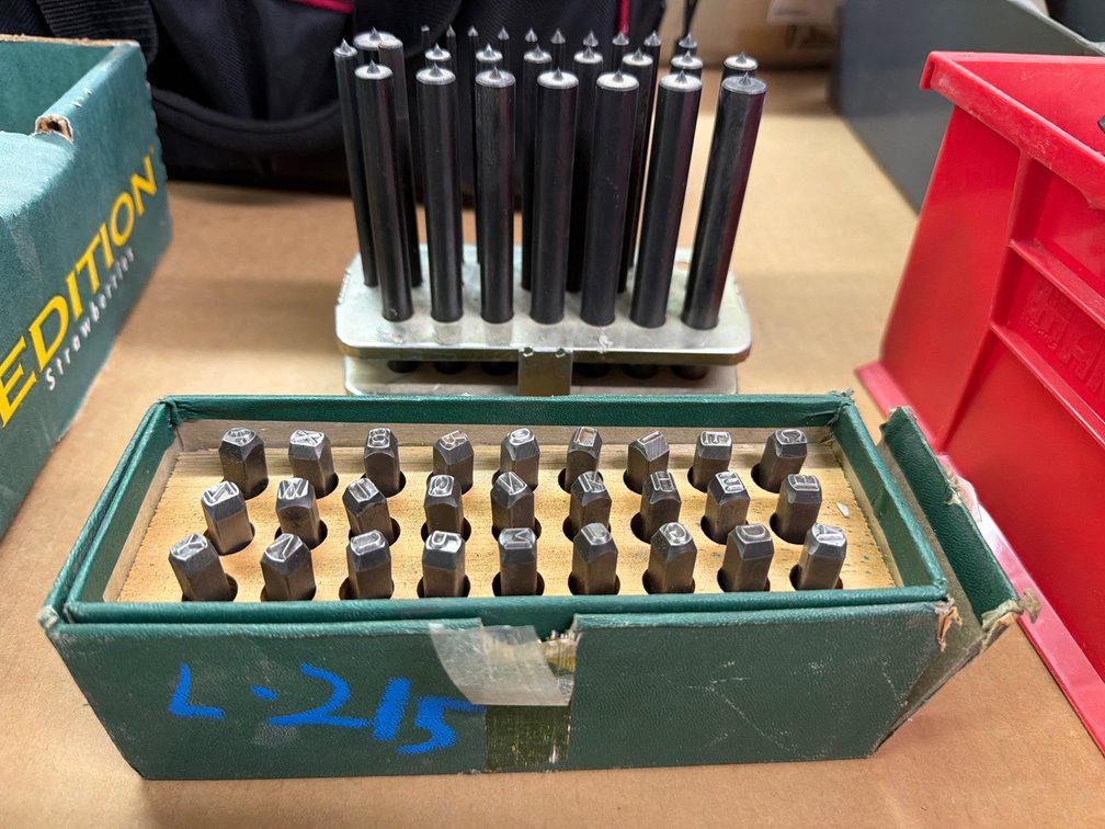 punches and letter stamps