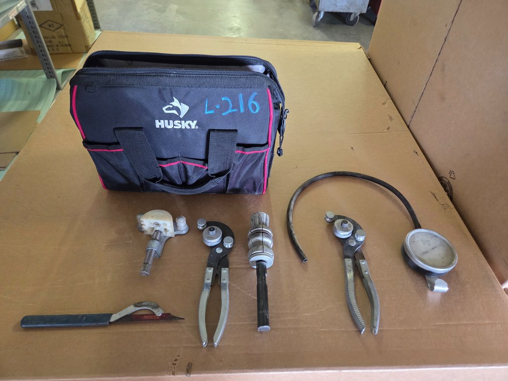 tubing benders, pipe expanders, Husky tool bag