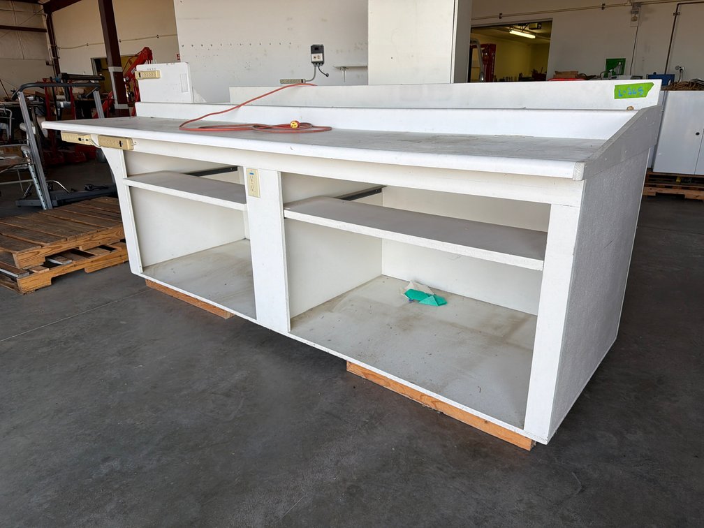 121.5"x37.5" veneer work station