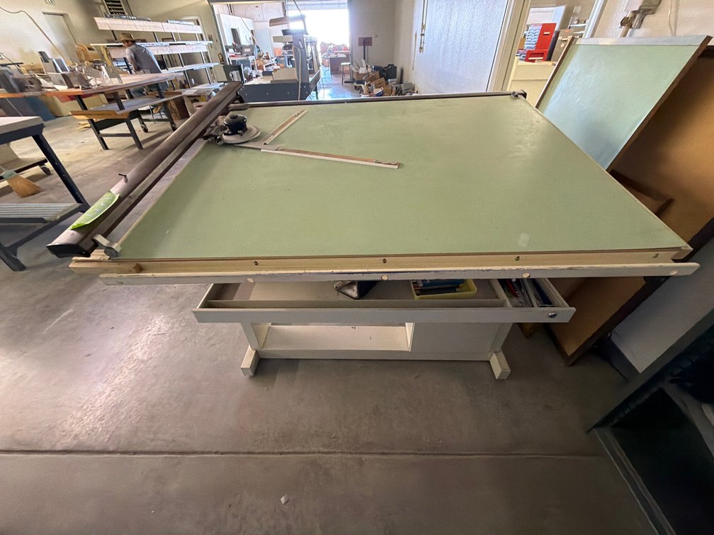 metal drafting table