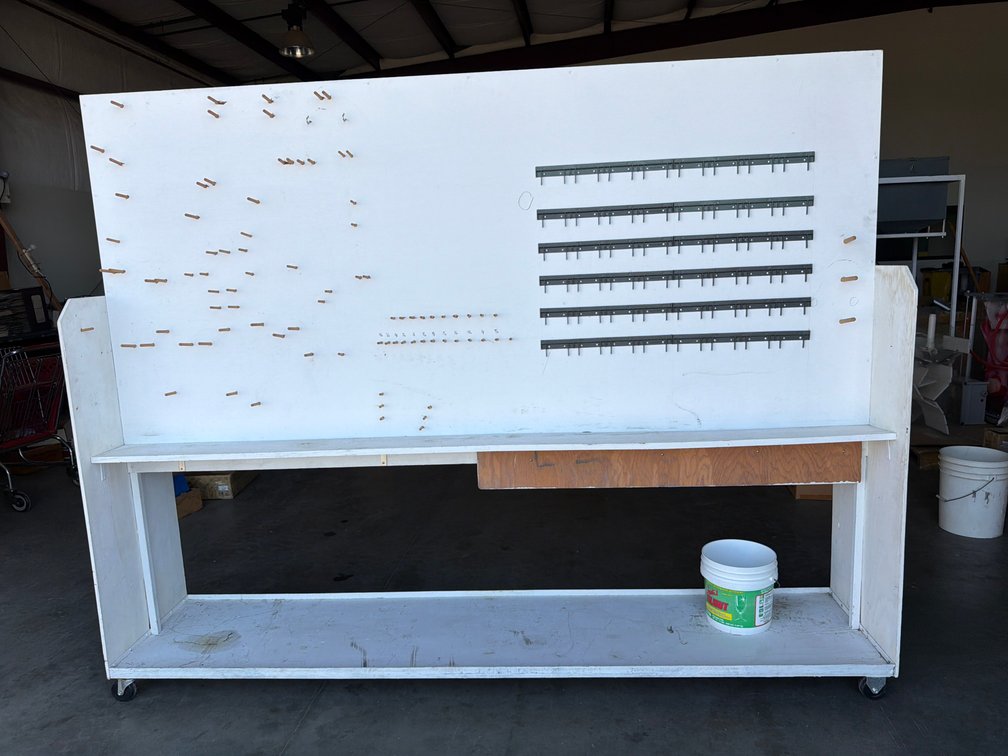 97"x20" storage shelving w/castors