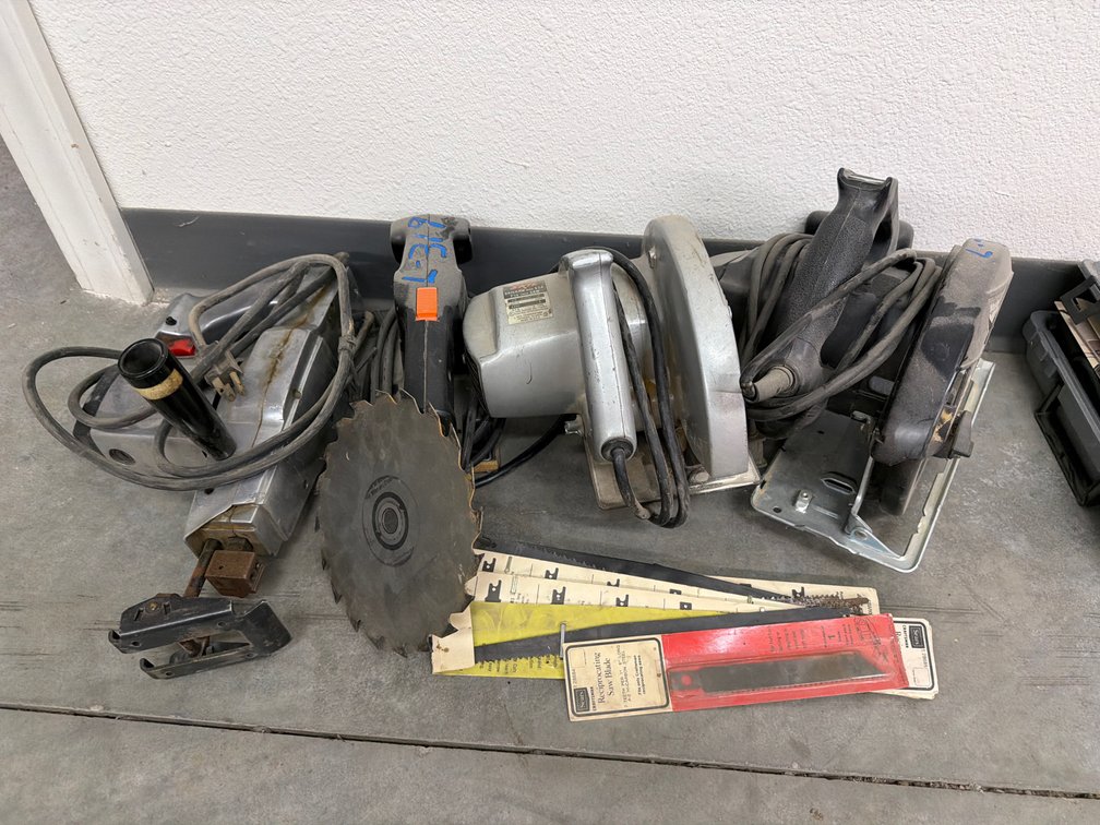assorted corded tools