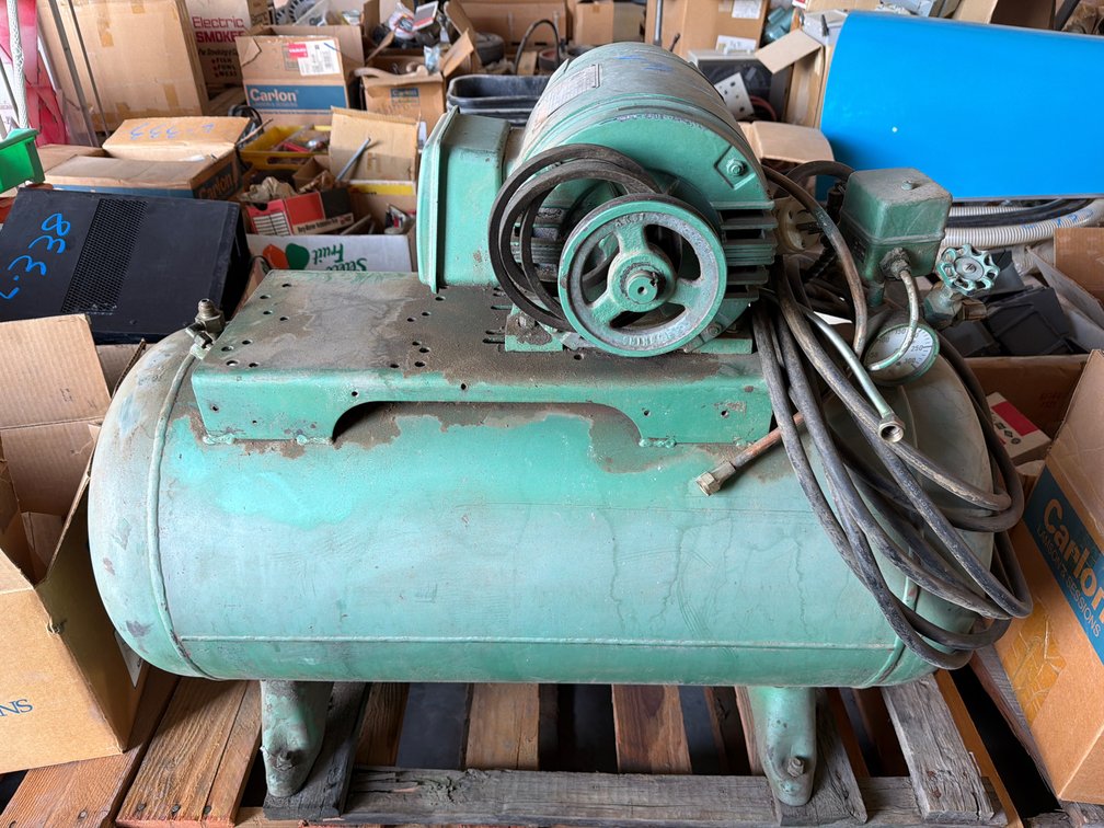 air compressor tank and 1.5 hp motor