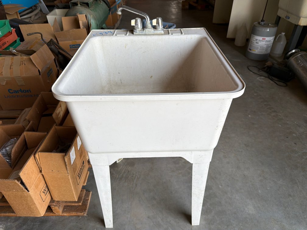 free standing poly sink