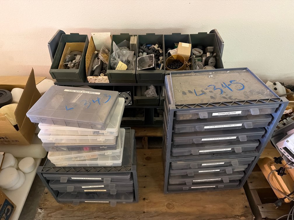 small parts, hardware, electronics, organizers