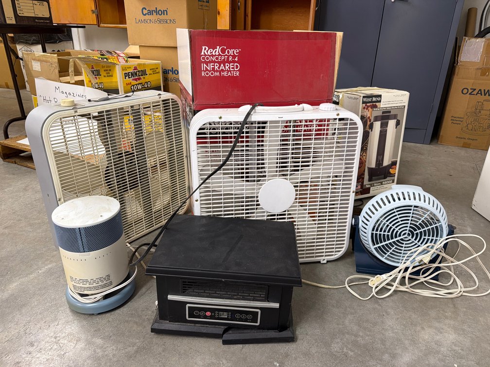 fans, heaters