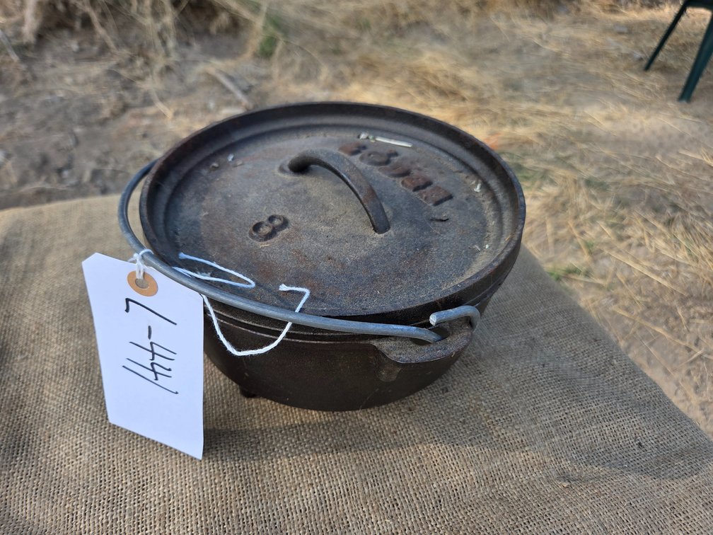 Lodge 10, 8 cast iron Dutch ovens