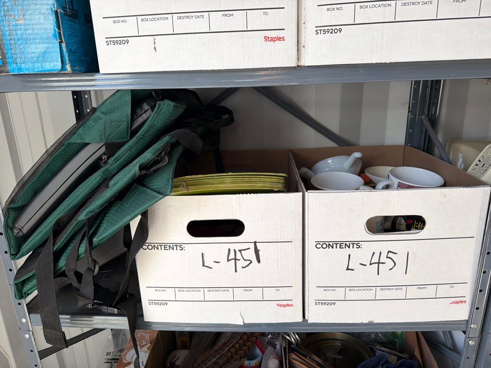 stadium seats, Corelle dishes, Fire King