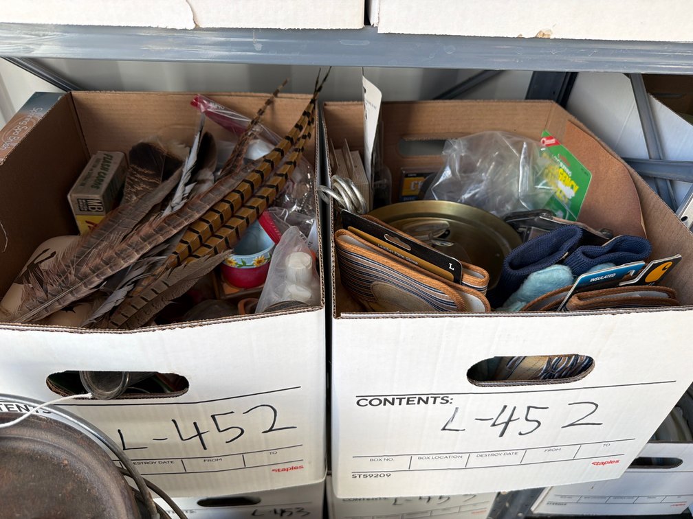 gloves, vases, household items