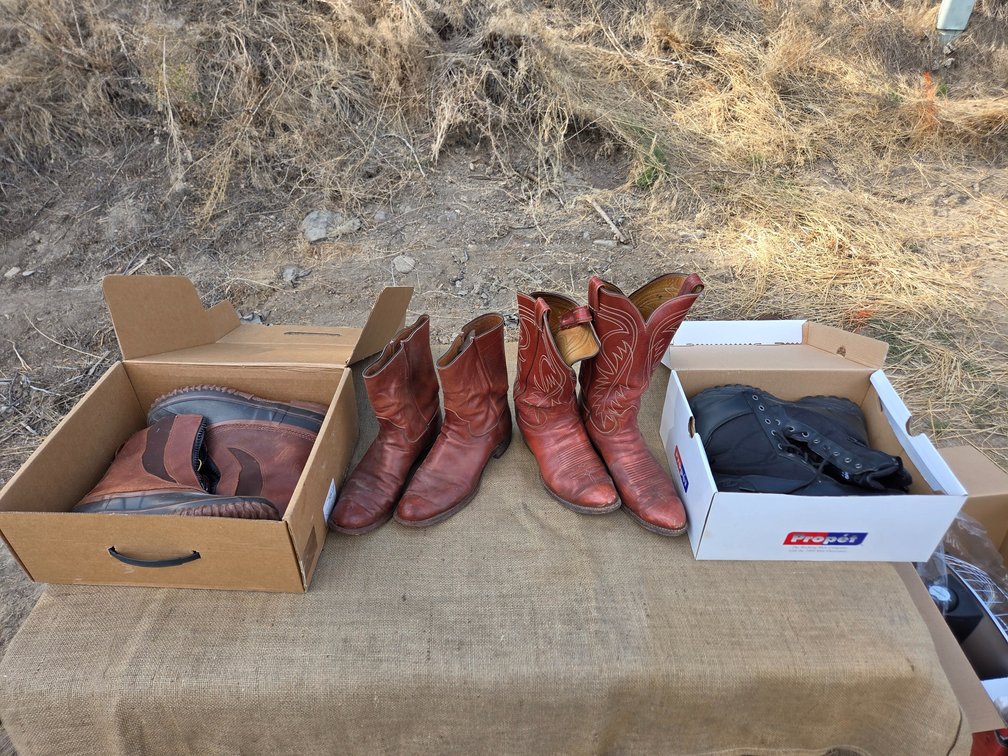 assorted boots