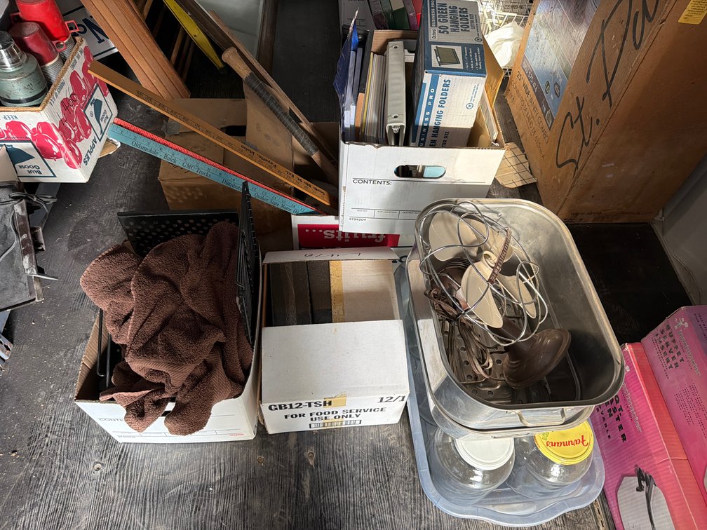 assorted household supplies