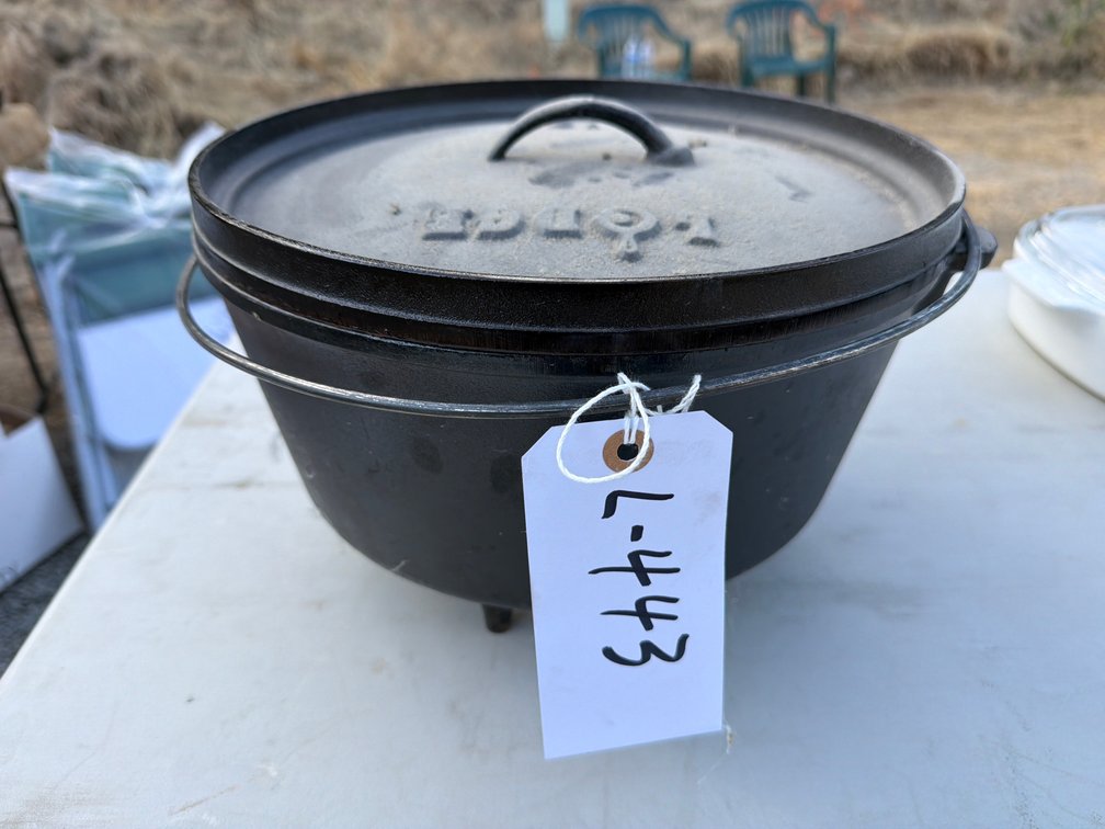 Lodge 12 cast iron Dutch oven