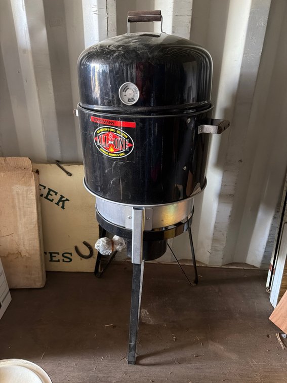 All In One propane smoker, grill, fryer