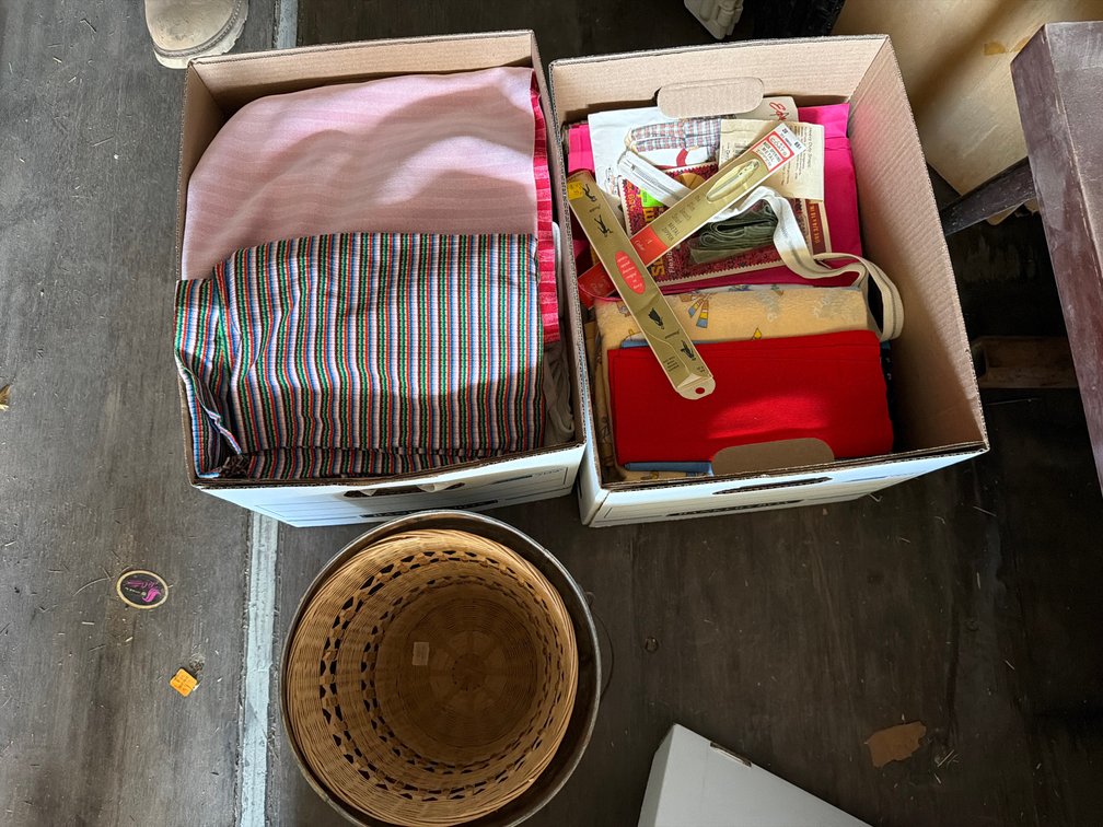 fabric, sewing supplies