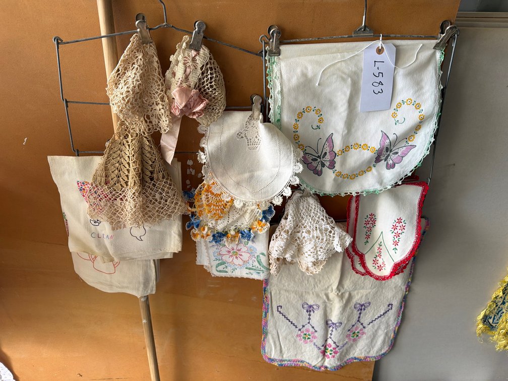embroidered doilies