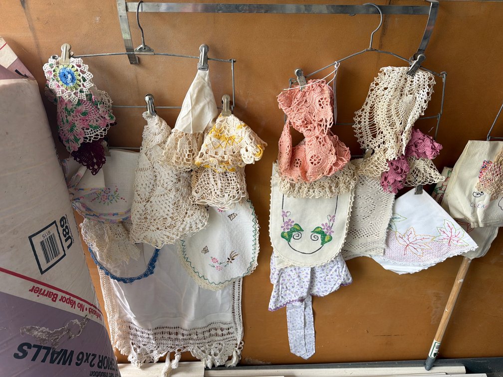 embroidered doilies
