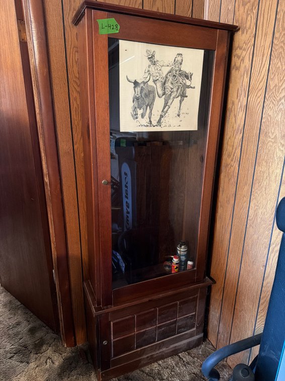 wooden gun cabinet