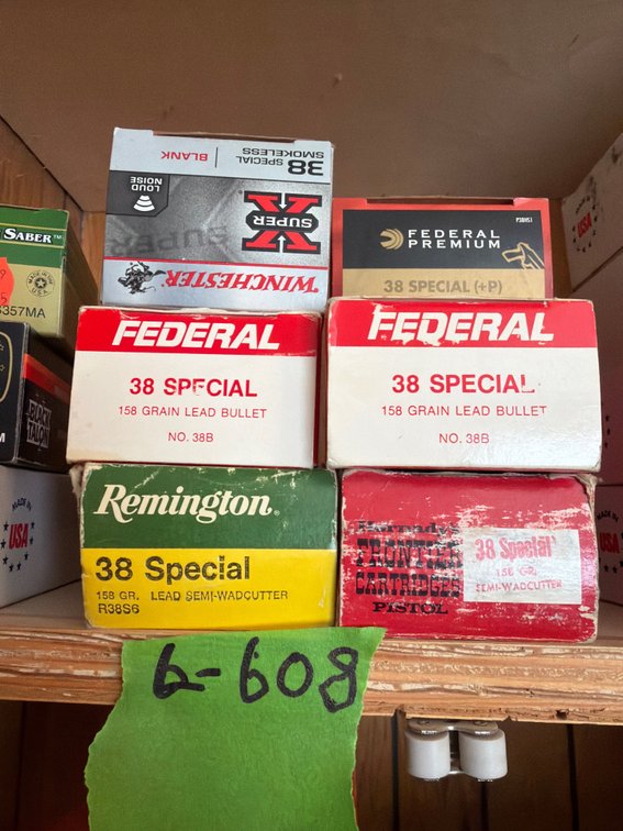 3- boxes 38 ammo, and 3 partial